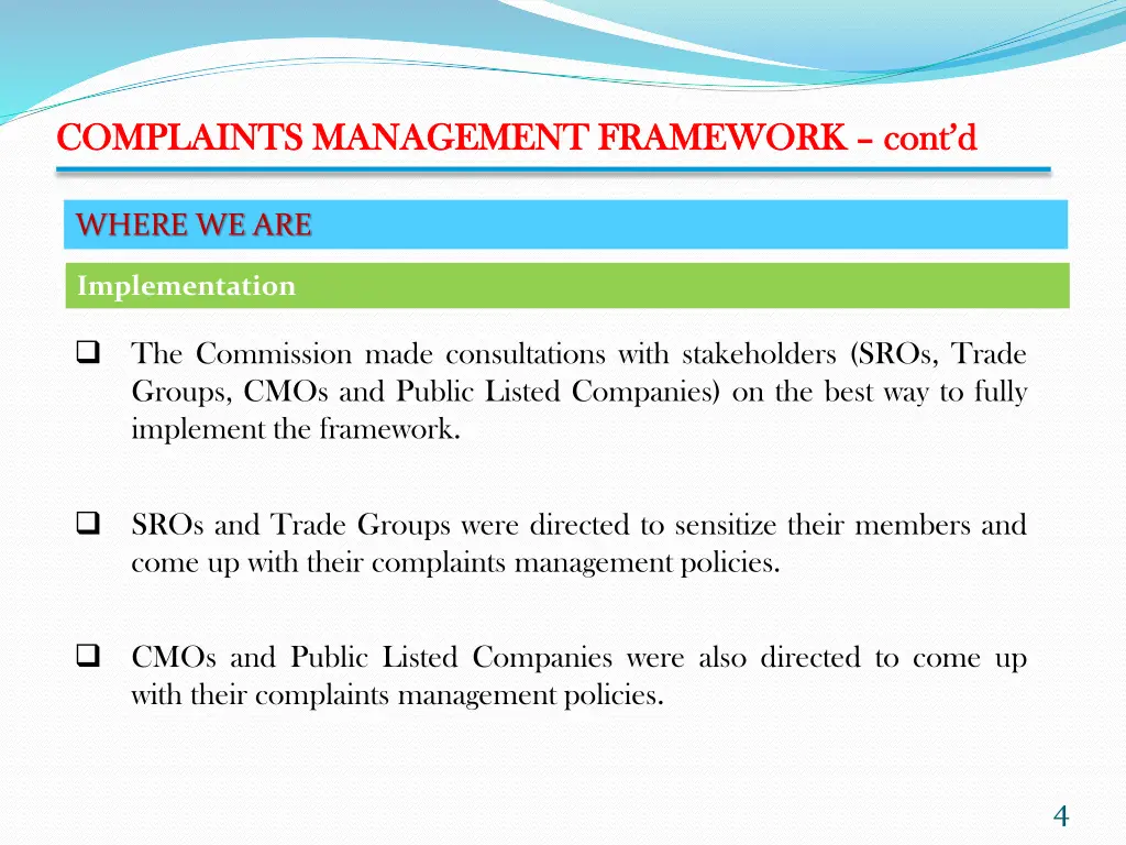 complaints management framework complaints 1
