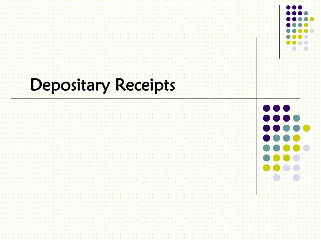 depositary receipts depositary receipts