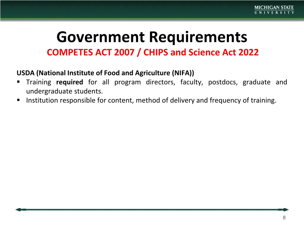 government requirements competes act 2007 chips 1