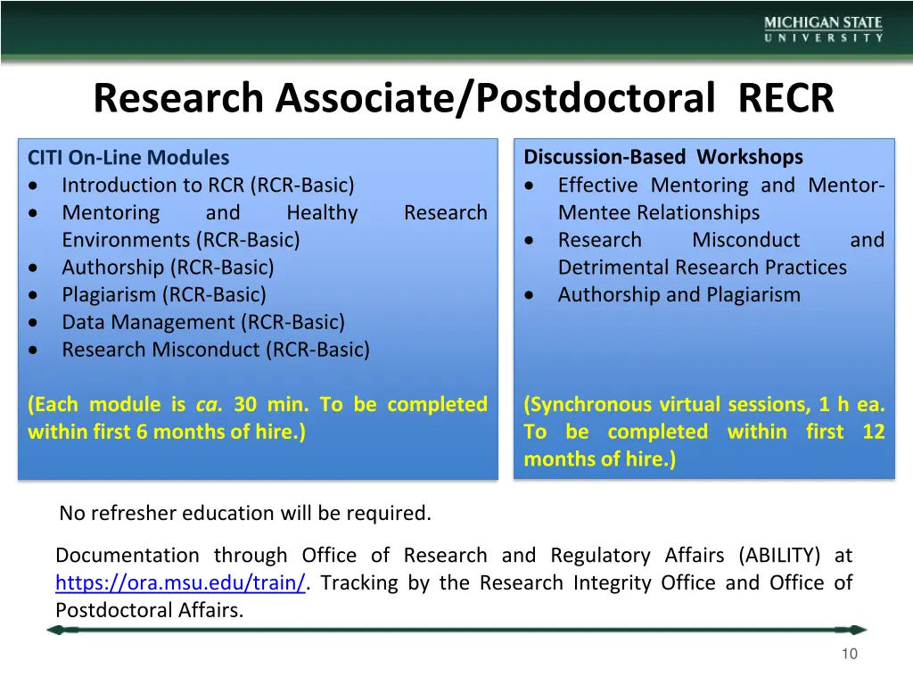 research associate postdoctoral recr