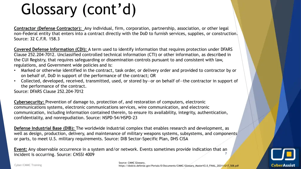 glossary cont d 1