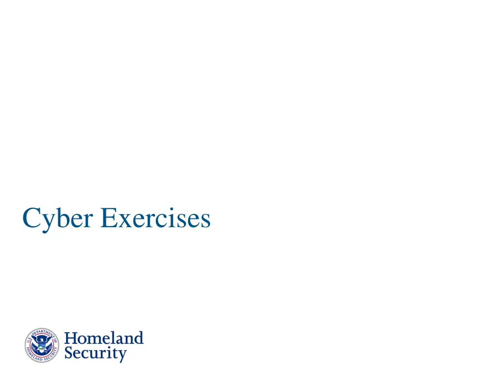cyber exercises