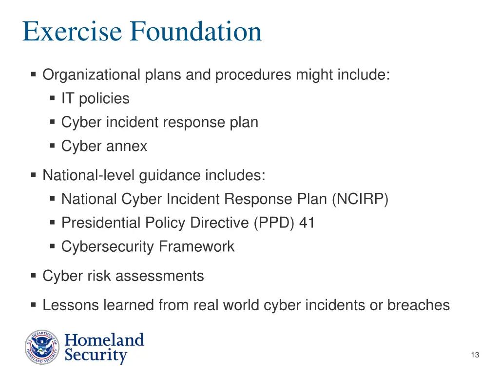 exercise foundation