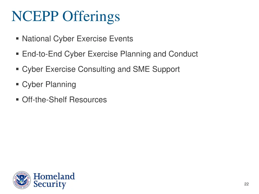 ncepp offerings