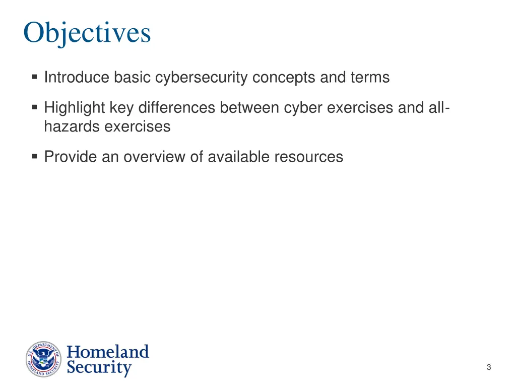 objectives