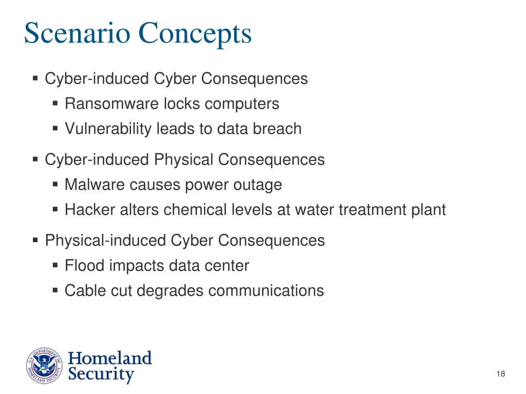 scenario concepts