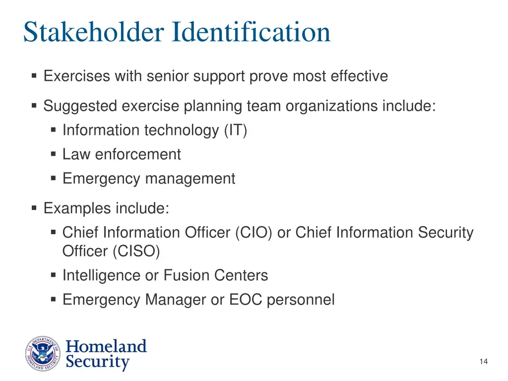 stakeholder identification