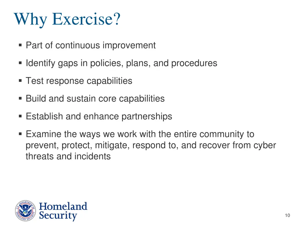 why exercise
