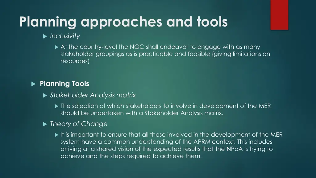 planning approaches and tools inclusivity