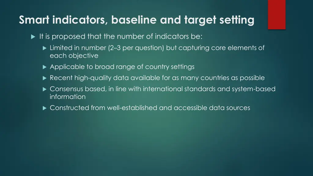 smart indicators baseline and target setting 3