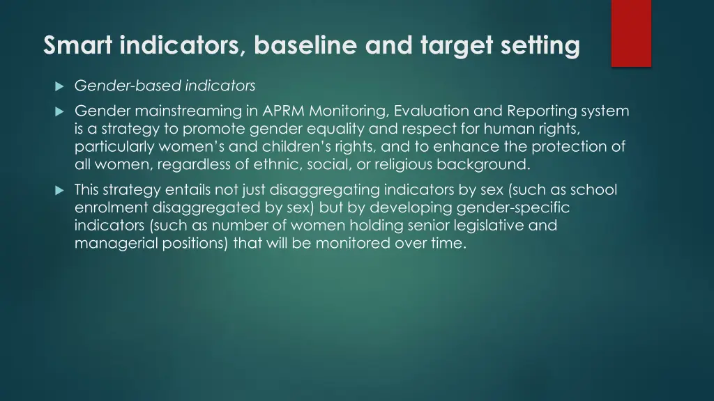 smart indicators baseline and target setting 4