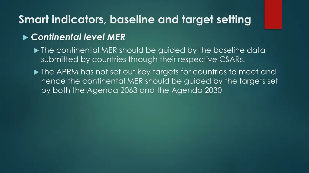 smart indicators baseline and target setting 6