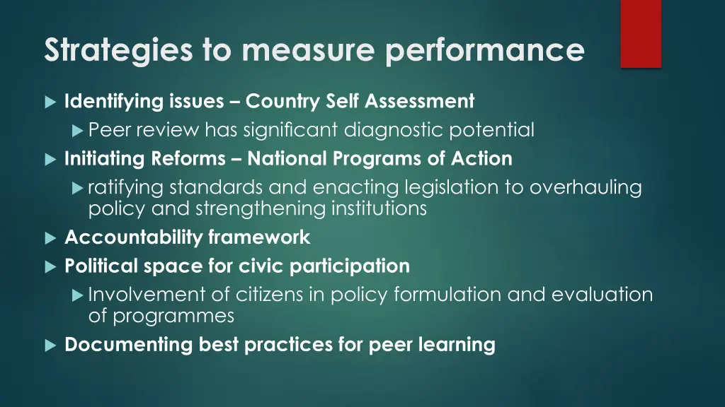 strategies to measure performance