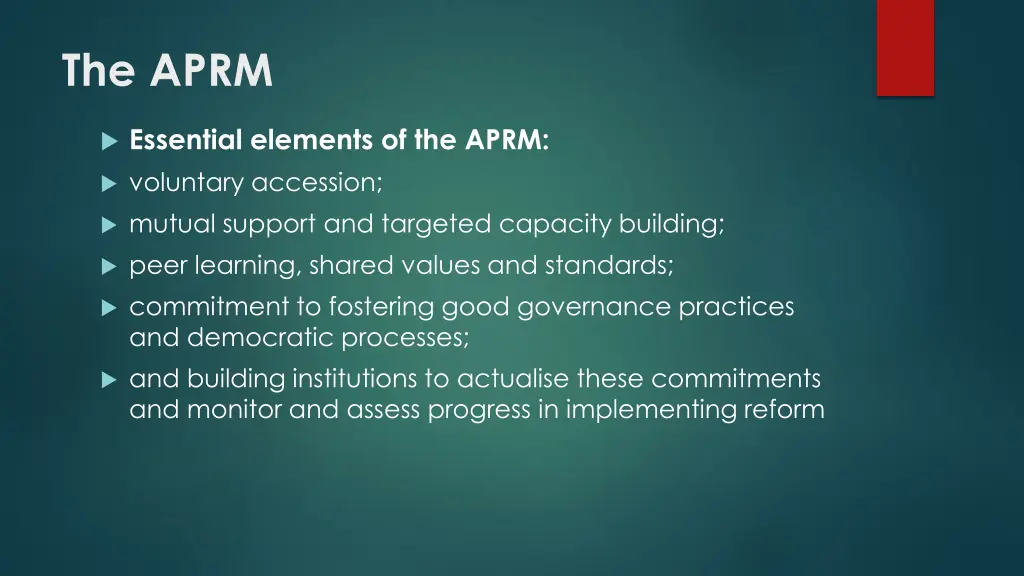 the aprm 1