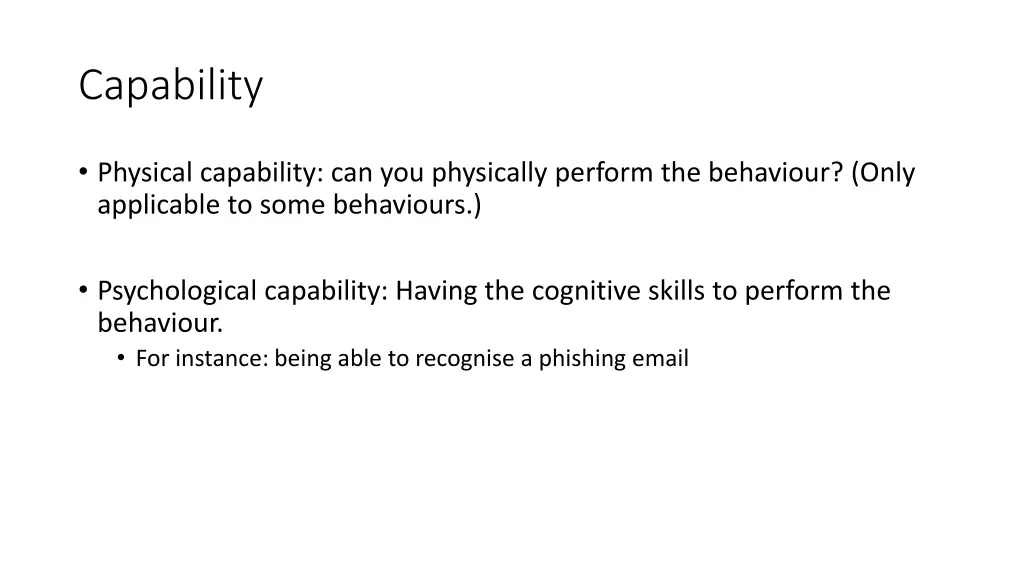 capability