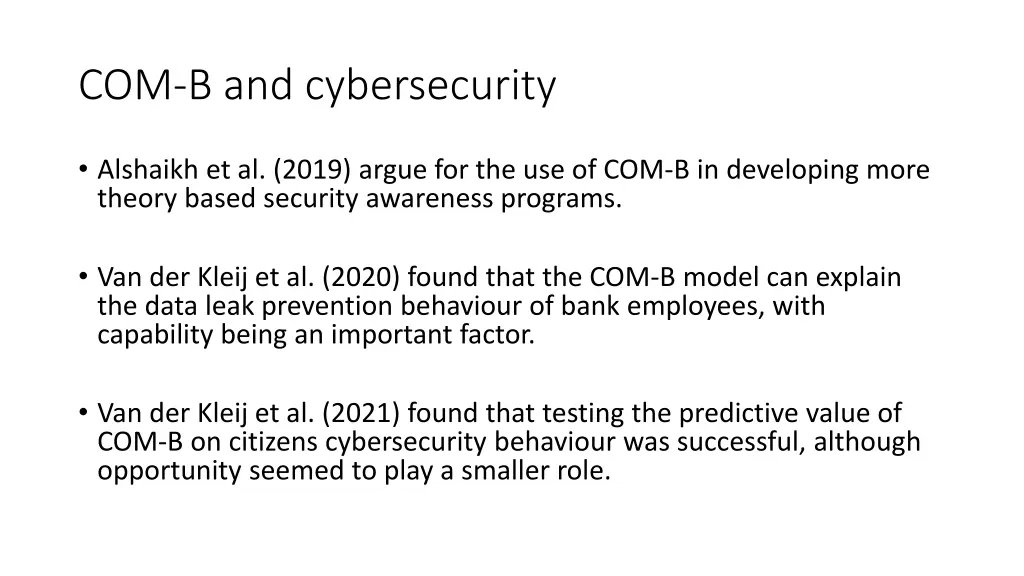 com b and cybersecurity
