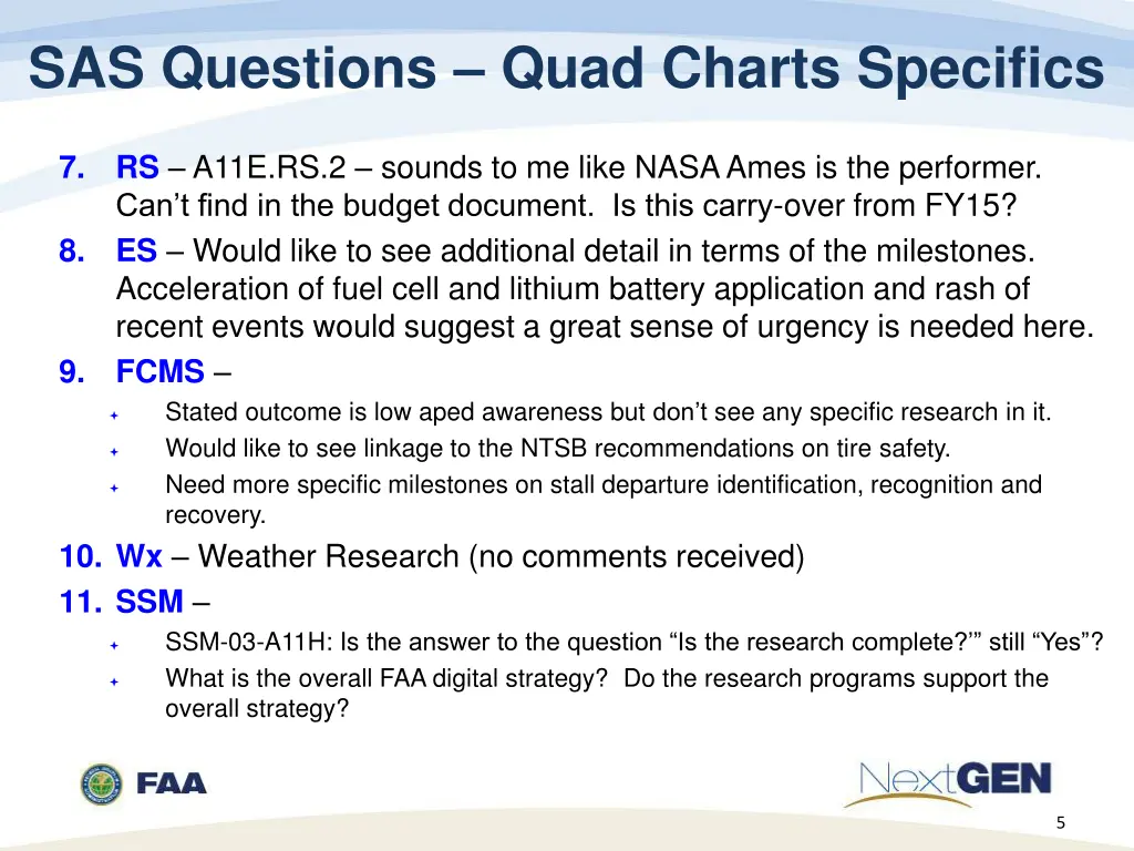 sas questions quad charts specifics 1
