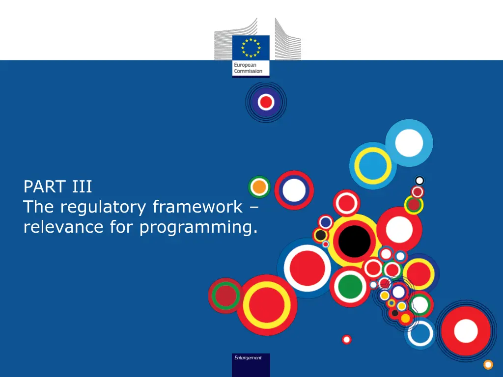 part iii the regulatory framework relevance