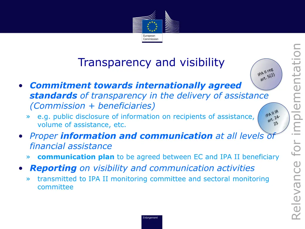 relevance for implementation 2