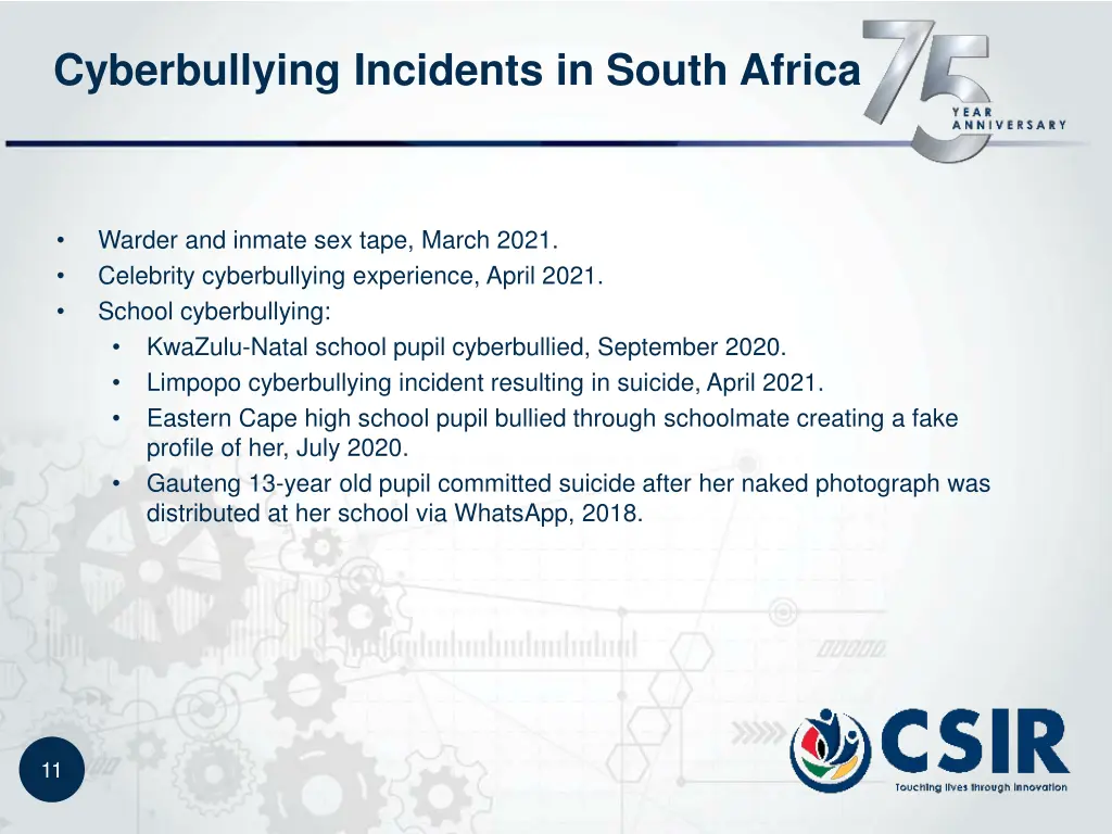 cyberbullying incidents in south africa