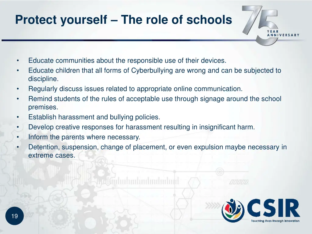 protect yourself the role of schools