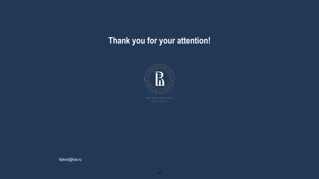thank you for your attention