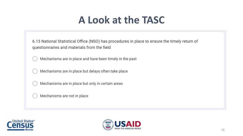 a look at the tasc