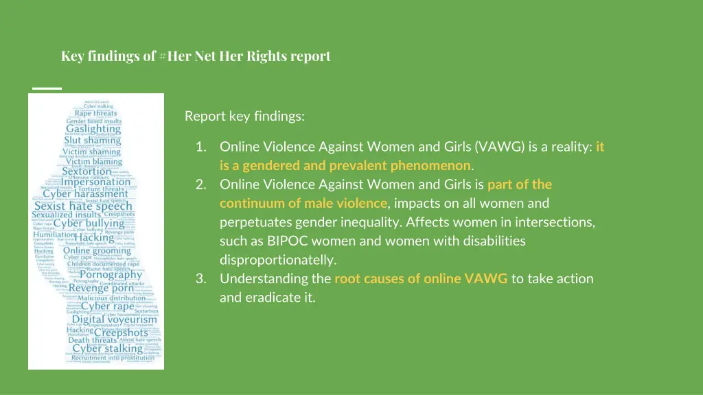 key findings of her net her rights report