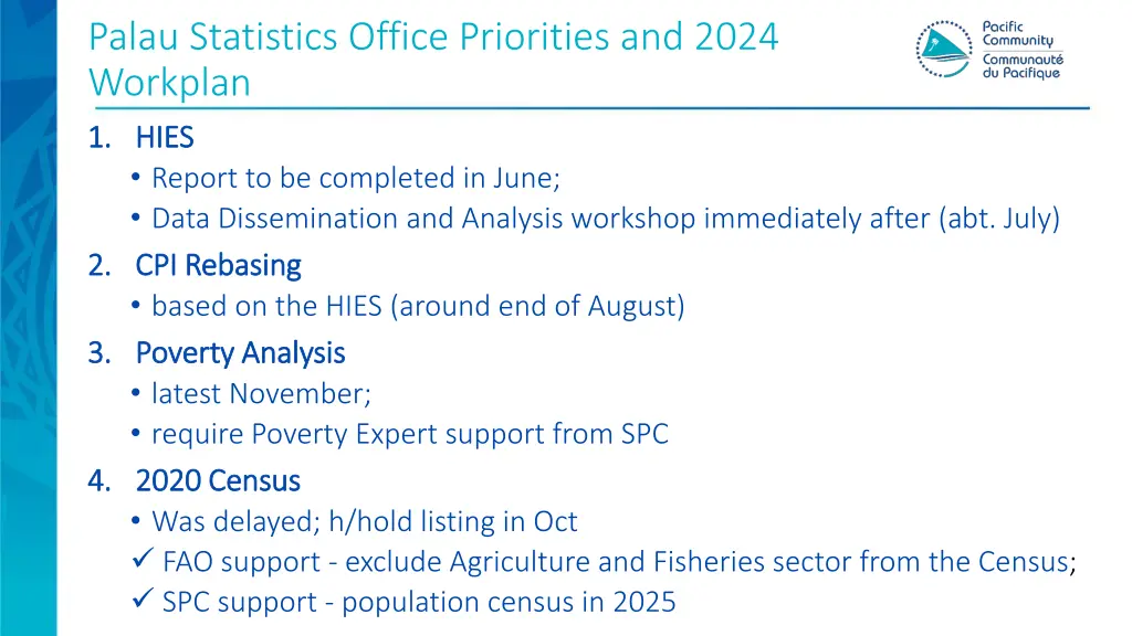 palau statistics office priorities and 2024