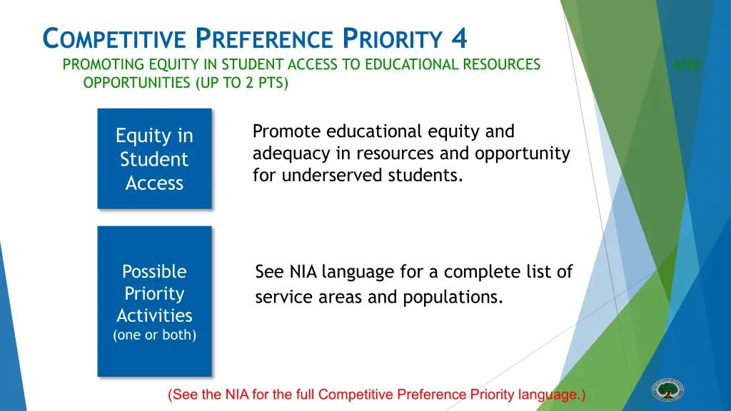 c ompetitive p reference p riority 4 promoting