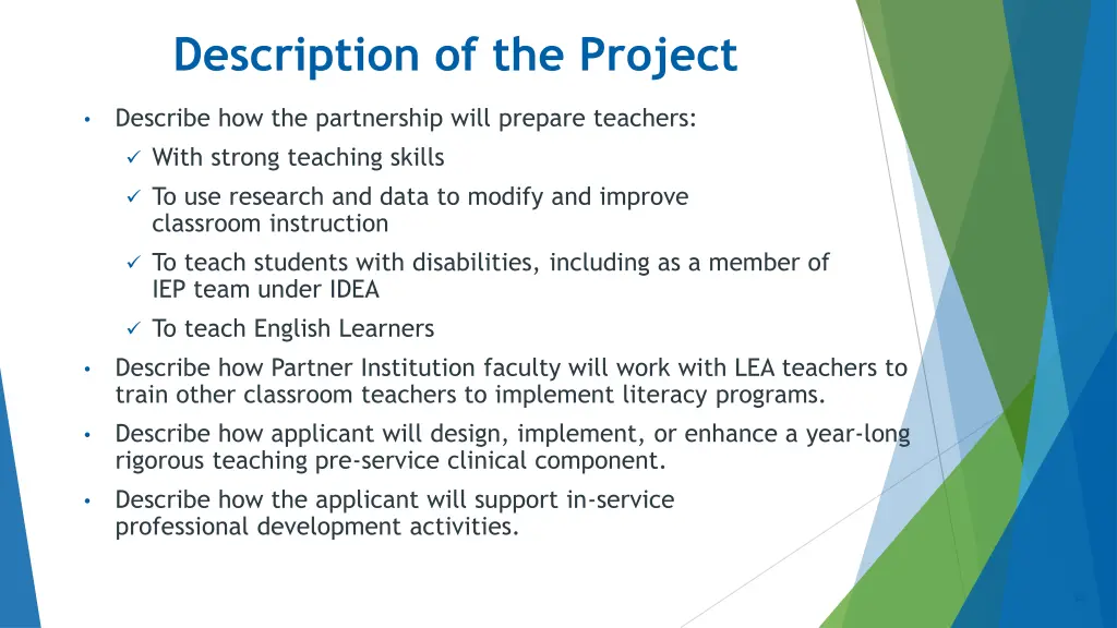 description of the project