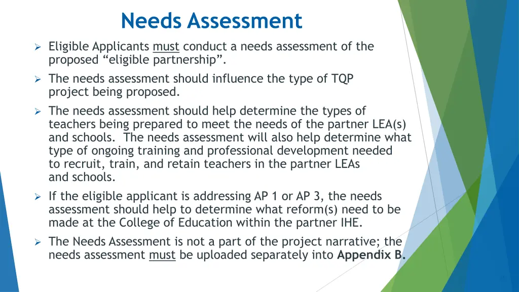 needs assessment