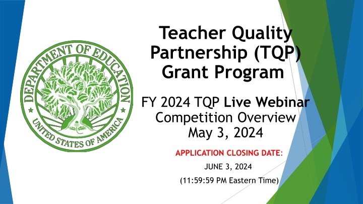 teacher quality partnership tqp grant program