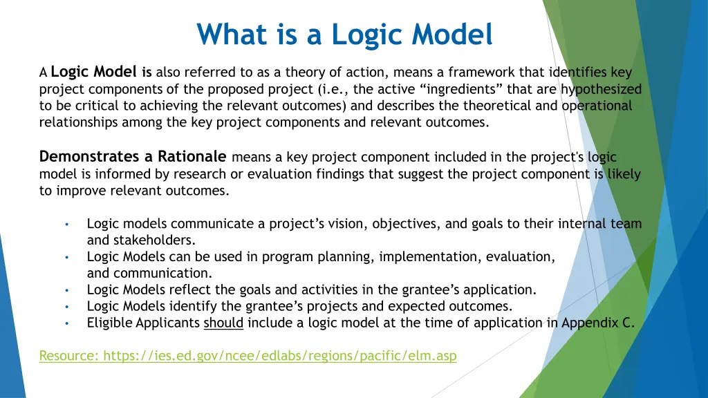 what is a logic model