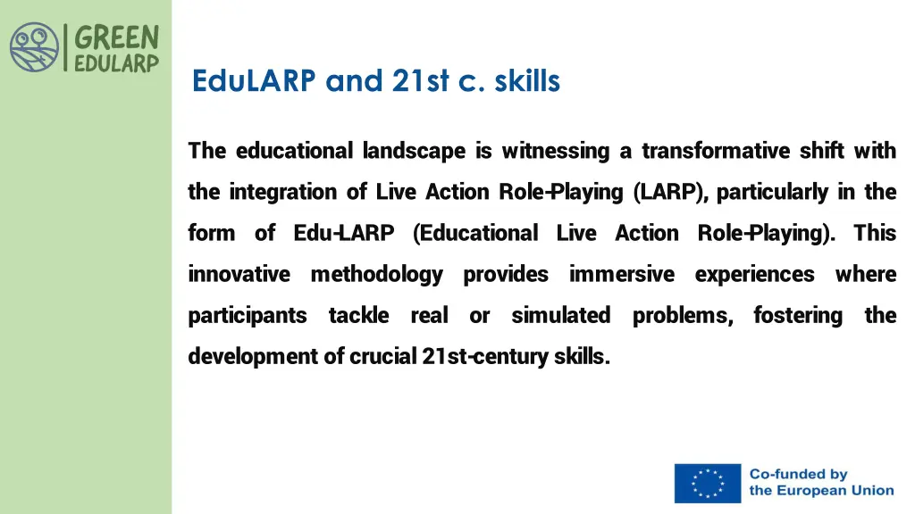 edularp and 21st c skills