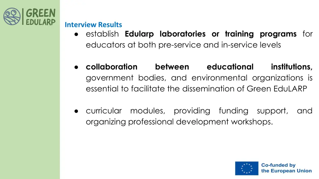interview results establish edularp laboratories
