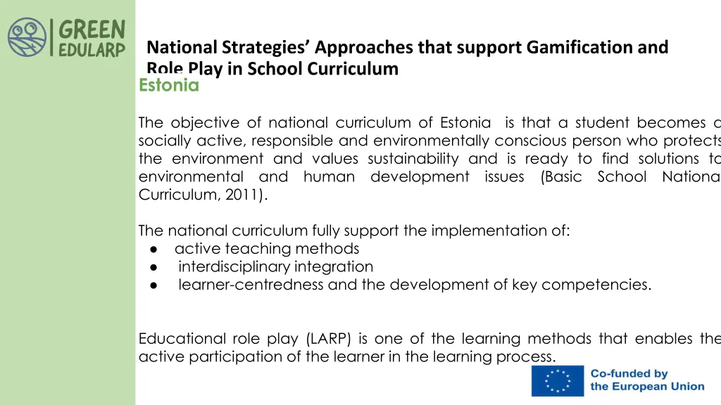 national strategies approaches that support 1