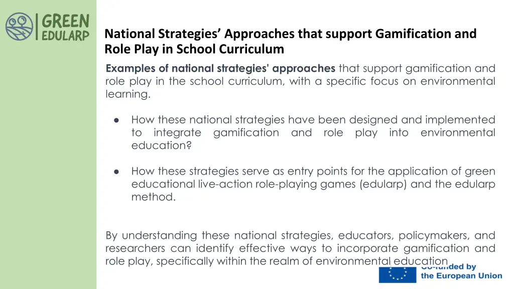 national strategies approaches that support