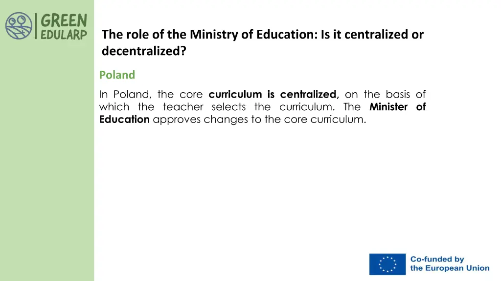 the role of the ministry of education 3