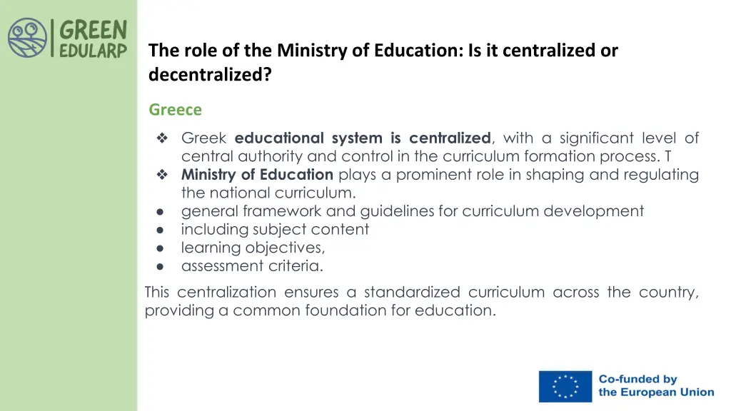 the role of the ministry of education 4