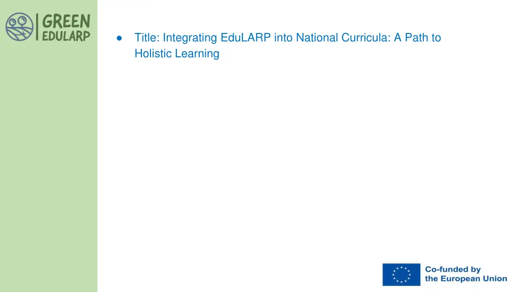 title integrating edularp into national curricula 1