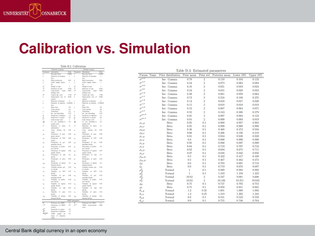 calibration vs simulation