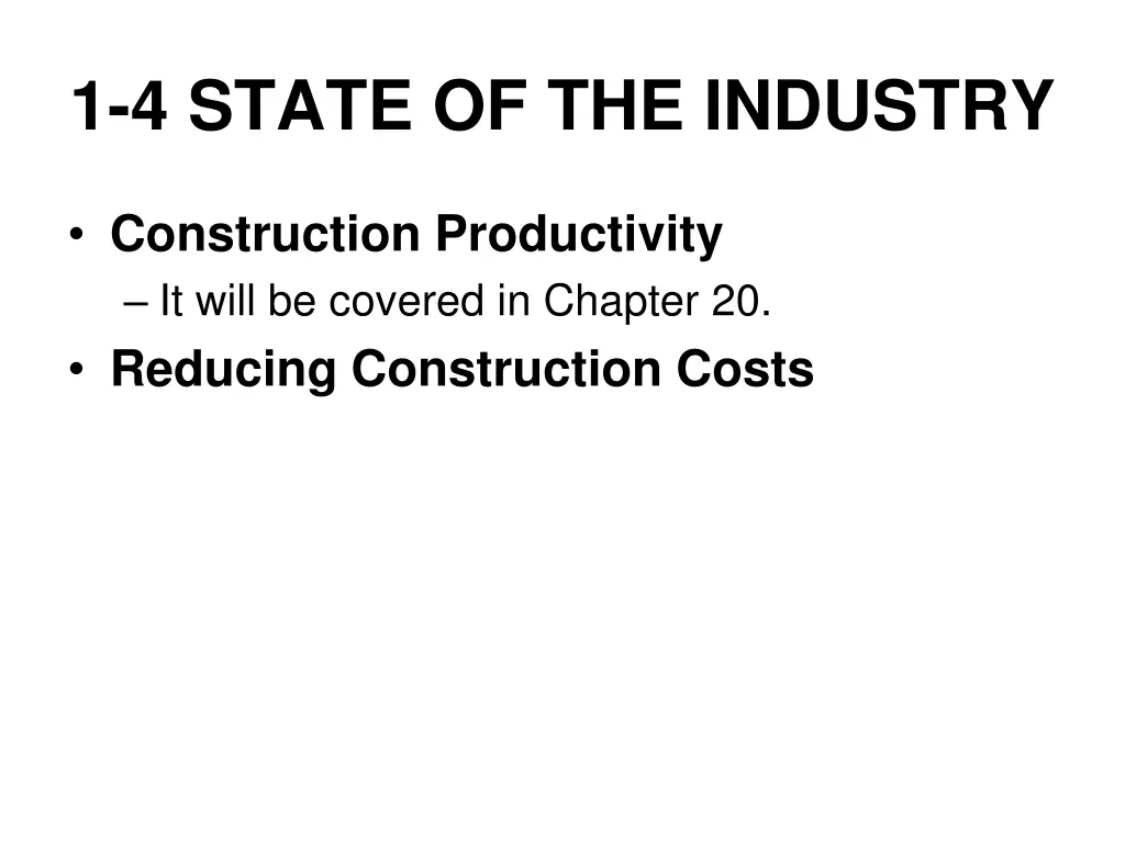 1 4 state of the industry