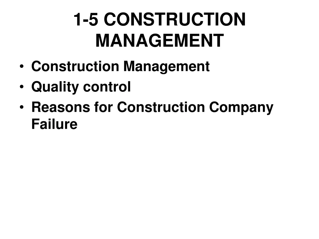 1 5 construction management construction