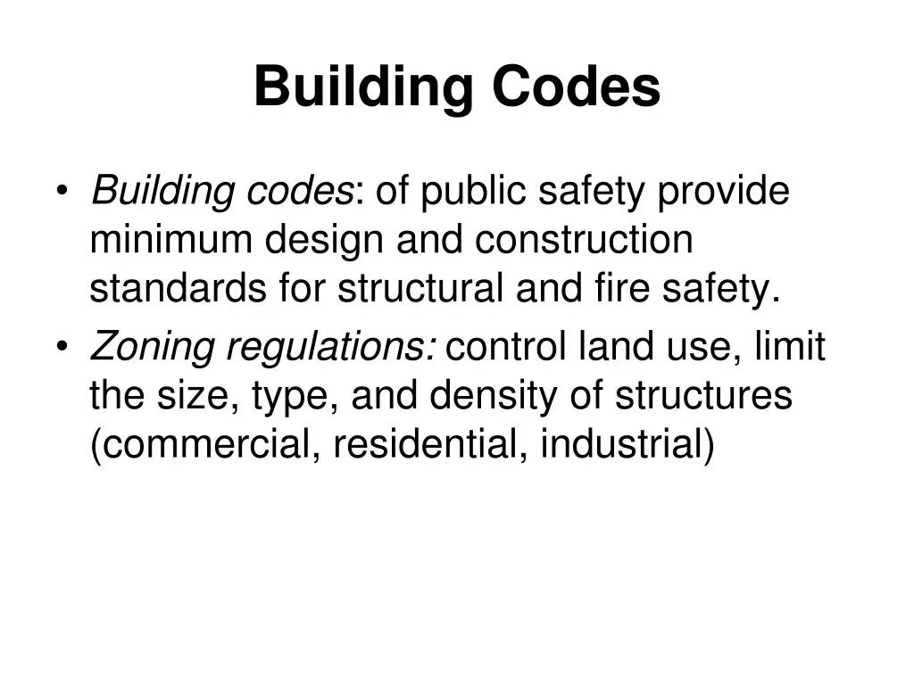 building codes