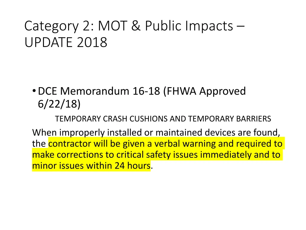 category 2 mot public impacts update 2018 1