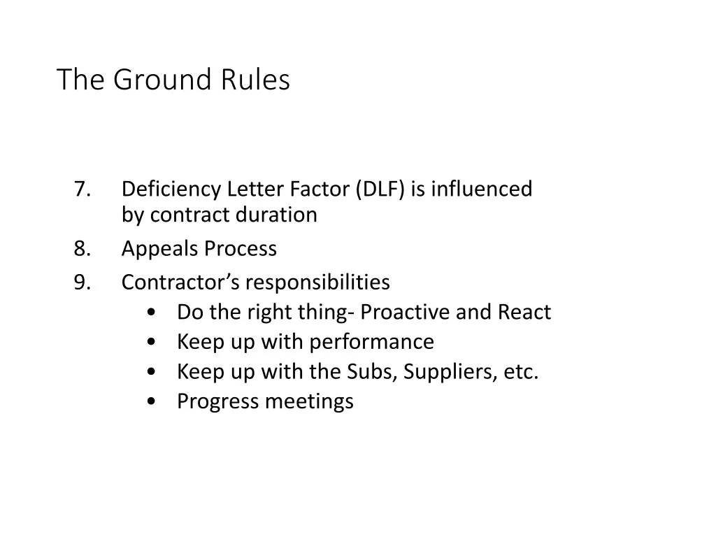 the ground rules 1
