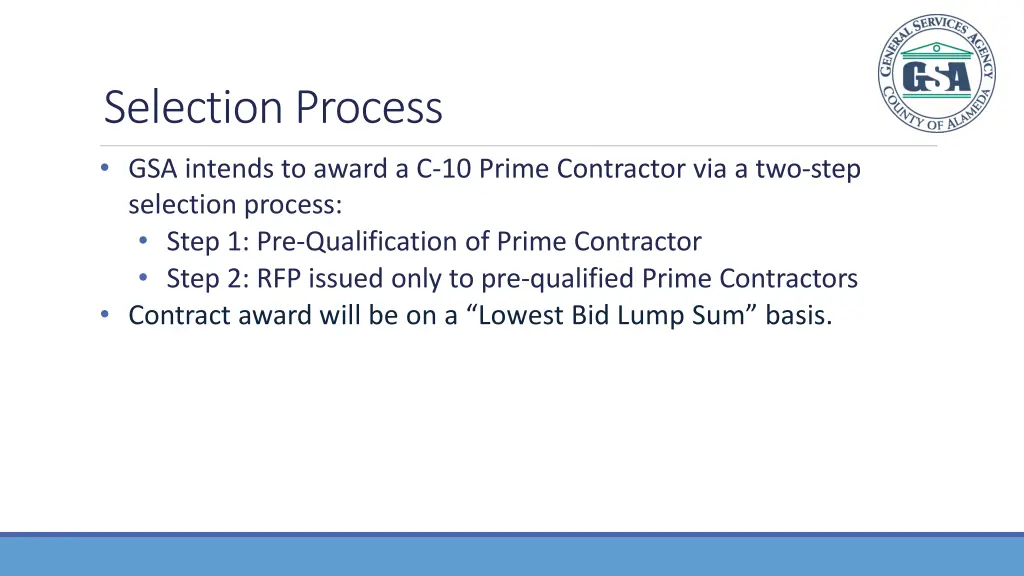 selection process