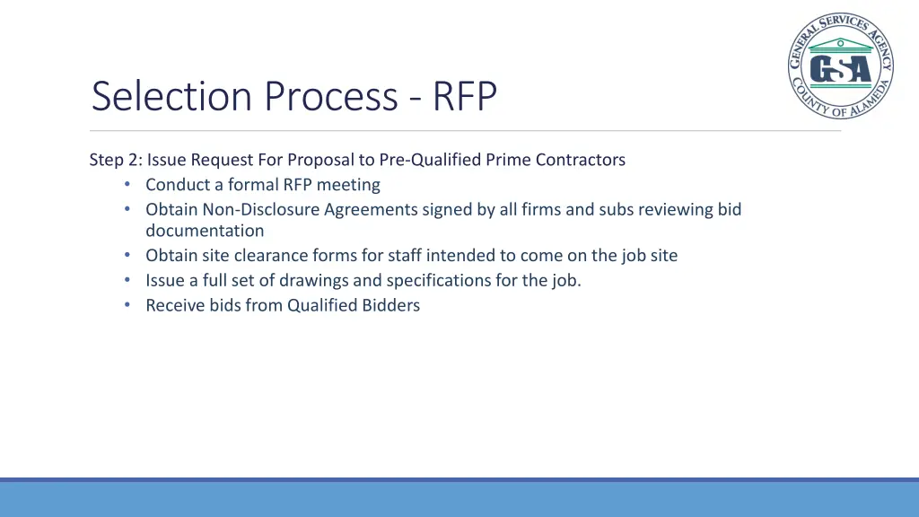 selection process rfp