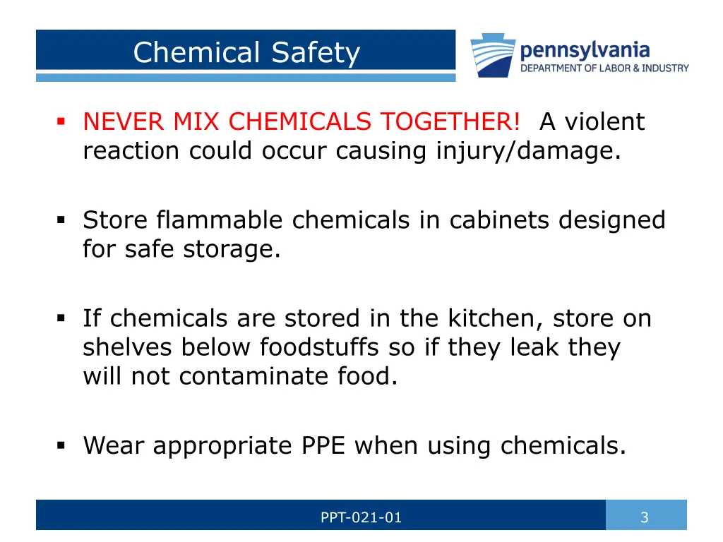 chemical safety
